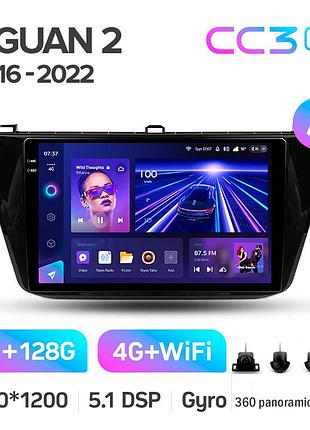 Штатна магнітола teyes cc3 2k 6+128 gb 360° volkswagen tiguan 2 mk 2016-2022 (a) 10"