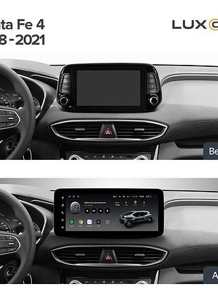 Штатна магнітола teyes lux one 6+128 gb 360° hyundai santa fe 4 2018-2021 12.3" (l1)