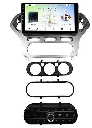 Штатна магнітола teyes cc4l 6+64 gb ford mondeo 4 2006-2010 full set at ac silver 10"