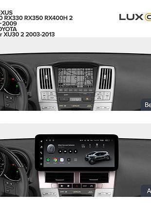 Штатная магнитола teyes lux one 6+128 gb lexus rx300 rx350 rx400h ii 2 2003-2009 for toyota harrier xu30 ii 2 2003-2013 (a)
