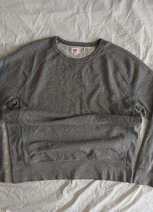 Серый свитшот levi's оригинал 7