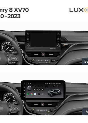 Штатная магнитола teyes lux one 6+128 gb 360° toyota camry 8 xv70 2020-2023 12.3"