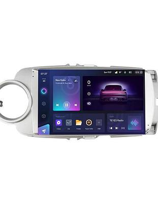Штатна магнітола teyes cc3 2k 4+64 gb toyota yaris vios 2012-2017 silver 9"