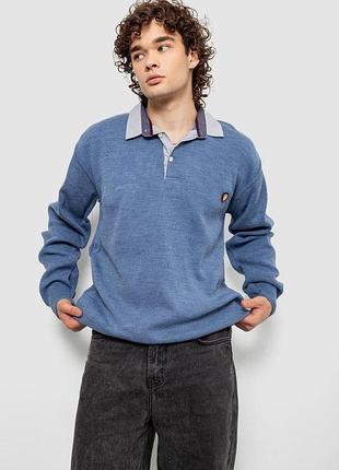 Свитер-обманка мужская, цвет джинс, 161r924 xxl, 52, xxl