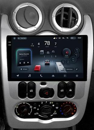 Штатна магнітола teyes cc4 2k 8+128 gb renault logan 1 sandero dacia duster 2009-2017 9"