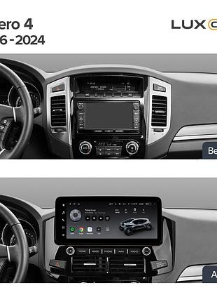 Штатна магнітола teyes lux one 6+128 gb 360° mitsubishi pajero 4 v80 v90 2006-2024 (b) 12.3" (l3)