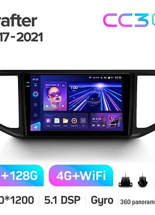 Штатна магнітола teyes cc3 2k 6+128 gb 360° volkswagen crafter 2017-2021 10"