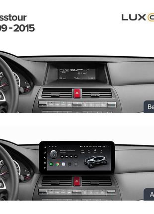 Штатна магнітола teyes lux one 6+128 gb 360° honda crosstour 1 tf 2009-2015 12.3"