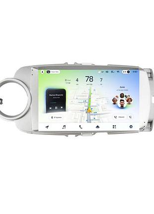 Штатна магнітола teyes cc4l 6+64 gb toyota yaris vios 2012-2017 silver 9"