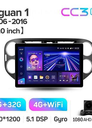 Штатна магнітола teyes cc3 2k 4+32 gb volkswagen tiguan 1 nf 2006-2017 (f1) 11"