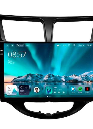 Штатна магнітола teyes cc4 2k 6+64 gb hyundai solaris 1 2010-2016 black 9"
