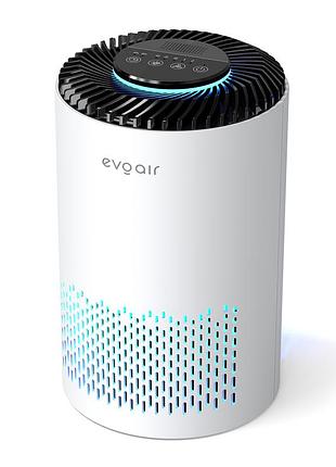 Очисник повітря evoair zuno, 3-в-1 фільтр true hepa, активоване вугілля, уф-лампа, 3 швидкості, нічний режим, ароматерапія