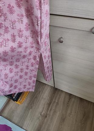 Платье рубашка коттон 6