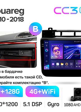 Штатна магнітола teyes cc3 2k 6+128 gb volkswagen touareg fl nf 2010-2018 (b) 9"