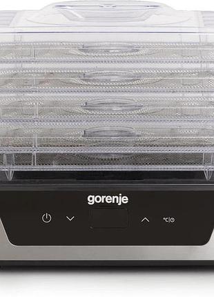 Сушилка для овощей и фруктов gorenje fdk400de 240 вт черная
