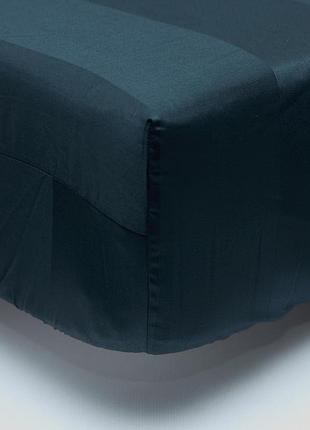 Простынь на резинке moon&star deep black satin stripe 180х200х20 см (ms-850006996)