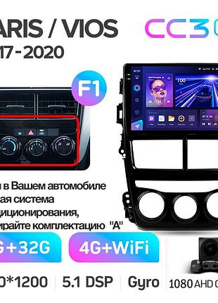 Штатна магнітола teyes cc3 2k 4+32 gb toyota yaris vios 2017-2020 (f1) 9"