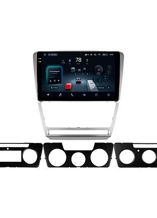 Штатна магнітола teyes cc4 pro 2k 8+128 gb skoda octavia 2 a5 2008-2013 10" silver