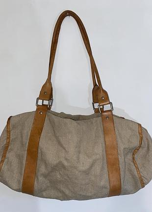 Велика вінтажна сумка типу hobo / shoulder bag або weekender