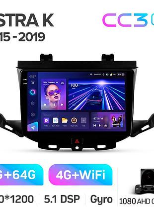 Штатна магнітола teyes cc3 2k 4+64 gb opel astra k 2015-2022 (a) 9"