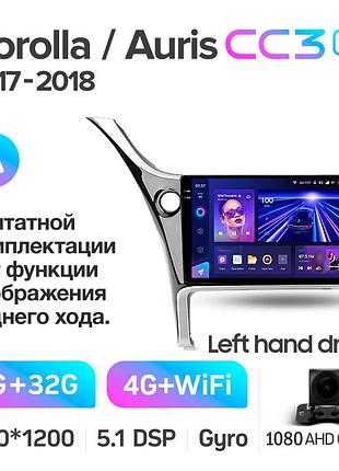 Штатна магнітола teyes cc3 2k 4+32 gb toyota corolla 11 2017-2018 10"
