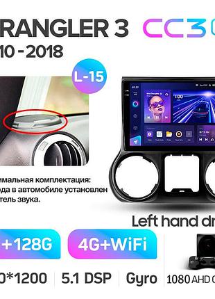 Штатна магнітола teyes cc3 2k 6+128 gb jeep wrangler 3 jk 2010-2017 (a) 10"