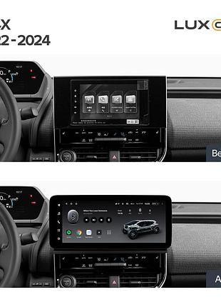 Штатная магнитола teyes lux one 6+128 gb 360° toyota bz4x 2022-2024 12.3" (l1)