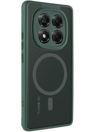 Чехол-накладка tpu bloom с magsafe для xiaomi redmi note 15 pro 4g стильная и прочная защита green