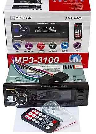 Автомагнитола 3100 bluetooth+2xusb+microsd+aux 4x50w