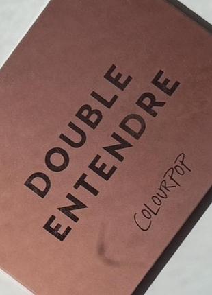 Палетка палітра тіней colourpop double entendre