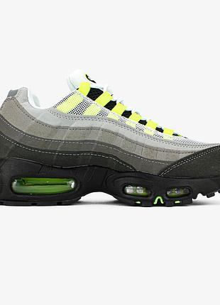 Чоловічі зелені кросівки nike air max 95 og neon green х ейр макс 45