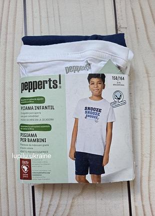 Pepperts 158/164 піжама літня на хлопчика комплект шорти та футболка пижама на мальчика летняя шорты