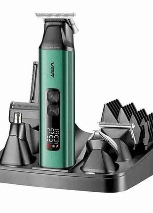 Машинка для подстригания аккумулятор 14в1 v-117 green тм vgr
