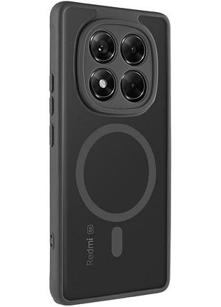 Чехол-накладка tpu bloom с magsafe для xiaomi redmi note 15 pro 4g стильная и прочная защита black