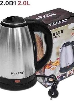 Електрочайник 1500вт 2л 2.0b1 тм marado