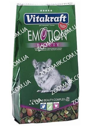 Корм для шиншил emotion beauty, vitacraft 600 г корм для шиншил краса емоцій, vitacraft 600 г