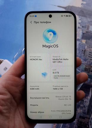 Honor x6c 8/256гб новый 7