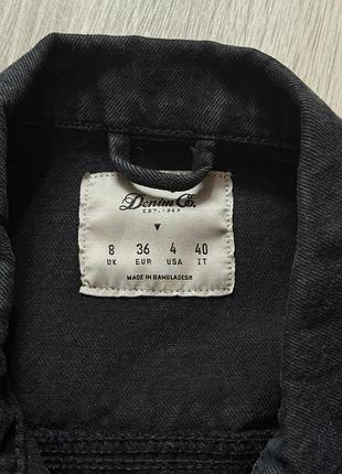Джинсовка чорна denim&co 3