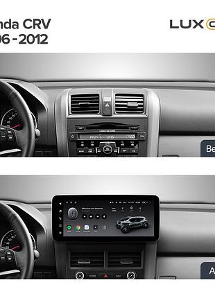 Штатна магнітола teyes lux one 6+128 gb honda cr-v 3 re 2006-2012 12.3"