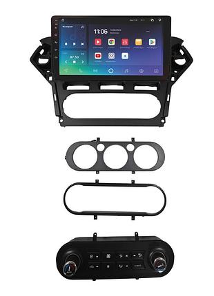 Штатна магнітола sigma x10432 4+32 gb ford mondeo 4 2010-2014 full set at ac black with buttons 10"