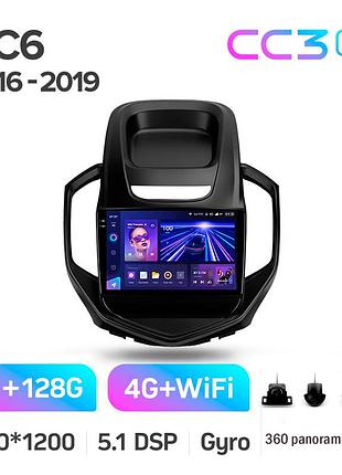 Штатна магнітола teyes cc3 2k 6+128 gb 360° geely gc6 2016-2019 9"