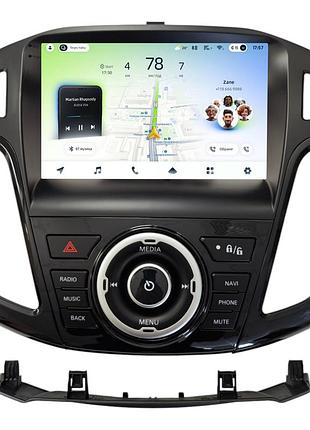 Штатна магнітола teyes cc4l 4+64 gb ford focus 3 2012-2019 a-mod black uv 9"