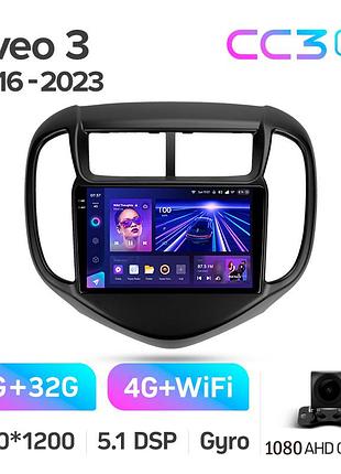 Штатна магнітола teyes cc3 2k 4+32 gb chevrolet aveo 3 2016-2023 9"