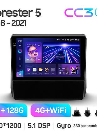 Штатна магнітола teyes cc3 2k 6+128 gb 360° subaru forester 5 2018-2023 9"