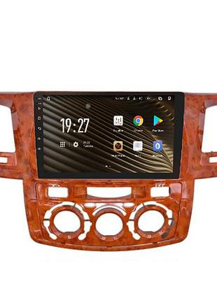 Штатна магнітола sigma s9432 4+32 gb toyota fortuner 1 an50 an60 hilux revo vigo 2008-2014 brown 9"