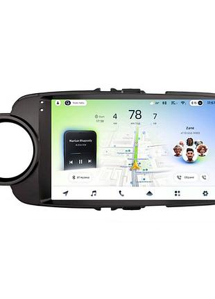 Штатна магнітола teyes cc4l 6+64 gb toyota yaris vios 2012-2017 black 9"