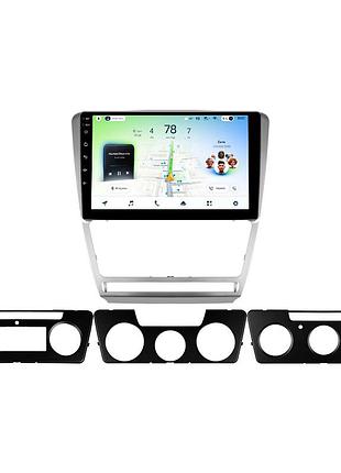 Штатна магнітола teyes cc4l 4+64 gb skoda octavia 2 a5 2008-2013 silver 10"