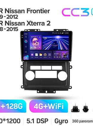 Штатна магнітола teyes cc3 2k 6+128 gb 360° nissan frontier 2009-2012 for nissan xterra
