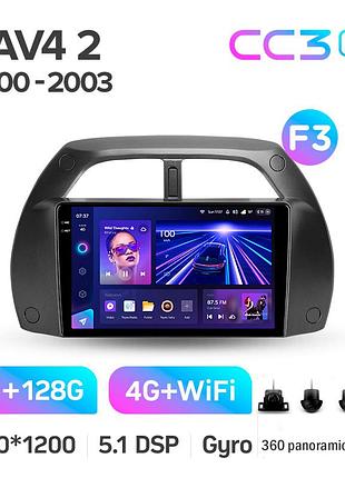 Штатна магнітола teyes cc3 2k 6+128 gb 360° toyota rav4 2 ca20 ca20w xa20 2000-2003 (f3) 9"