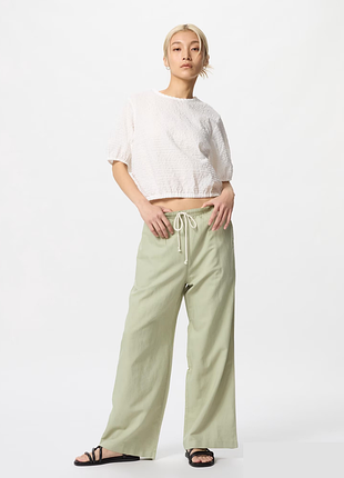 Брюки из льняной смеси uniqlo (473791)